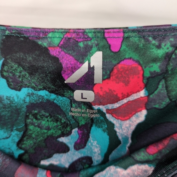 Al1ve Magnetics Multicolor Yoga Ankle Leggings Workout Athleisure Women's Large - Picture 5 of 5